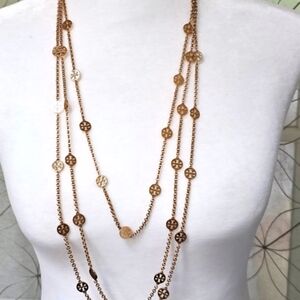 Tory Burch Gold Multi Layered Necklace